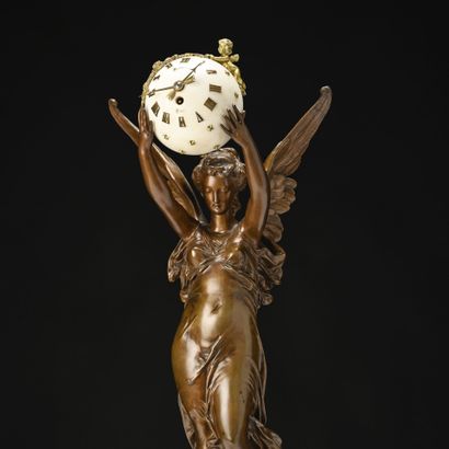 D'après Albert Ernest CARRIER BELLEUSE (1824-1887)
Pendule...