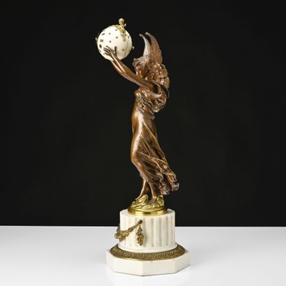 D'après Albert Ernest CARRIER BELLEUSE (1824-1887)
Pendule...