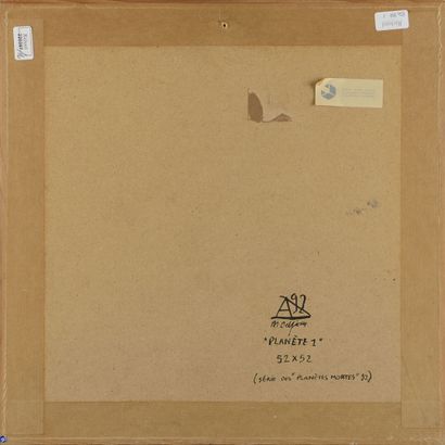 Anne DELFIEU (née en 1947).
Planète, 1992.
Technique...