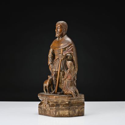 Saint ROCH, sujet en bois sculpté
19ème siècle
H:...
