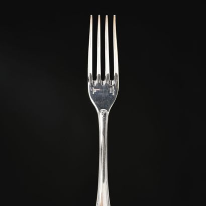 CHRISTOFLE importante ménagère en métal argenté...
