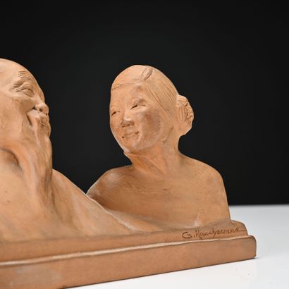 Gaston HAUCHECORNE (1880-1945)
Couple de...