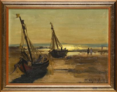 Hubert MALFAIT (1898-1971)
Coucher de soleil...