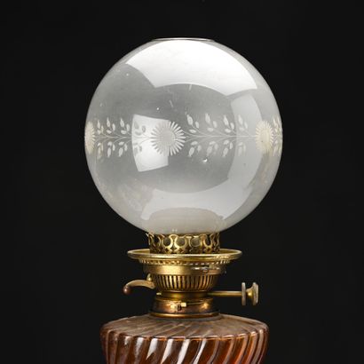 NANCY Paire de lampes à pétrole en cristal...
