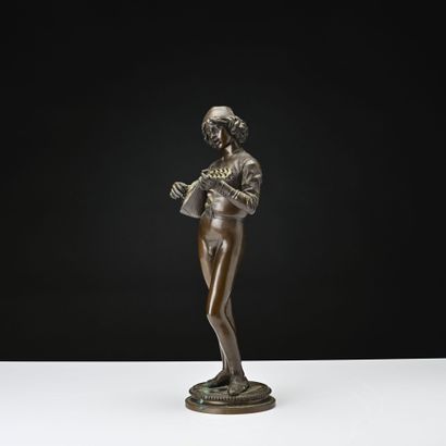 Paul DUBOIS( 1829-1905),
Le Joueur de Mandoline,...