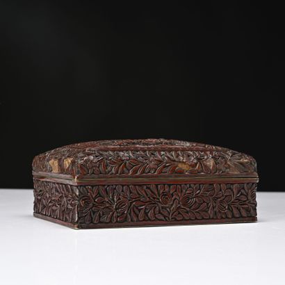 Chine, XXe siècle, 
Coffret rectangulaire...