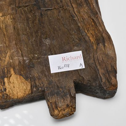 Inde, Paire de bois de char en bas-relief...