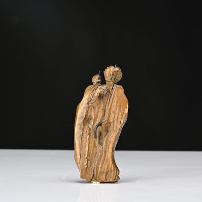Vierge à l'Enfant en buis sculpté
18ème siècle
H...