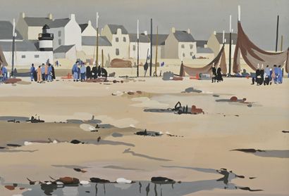 André VERGER (1912-1990)
Plage bretonne,...