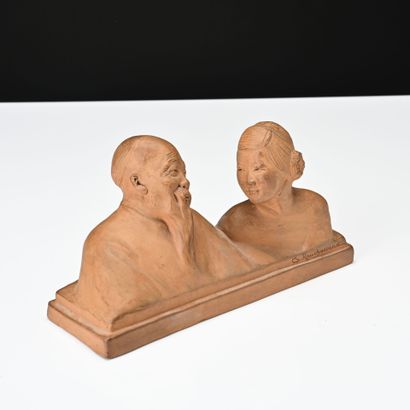 Gaston HAUCHECORNE (1880-1945)
Couple de...