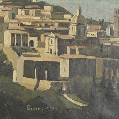Gaston GOOR (1902-1977)
Paysage italien,
Huile...
