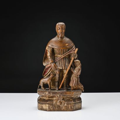 Saint ROCH, sujet en bois sculpté
19ème siècle
H:...