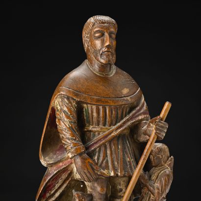 Saint ROCH, sujet en bois sculpté
19ème siècle
H:...