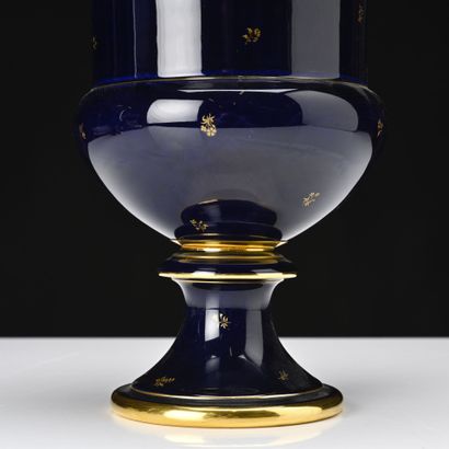 SEVRES 
Paire de vases medicis en porcelaine...
