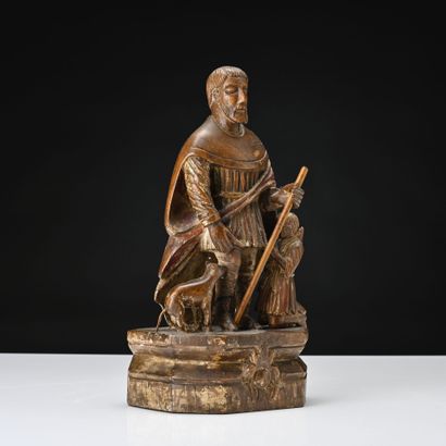 Saint ROCH, sujet en bois sculpté
19ème siècle
H:...