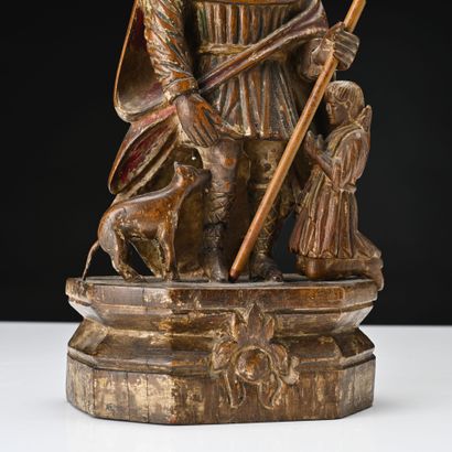 Saint ROCH, sujet en bois sculpté
19ème siècle
H:...