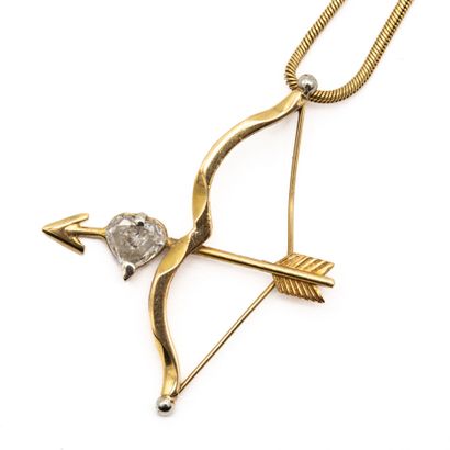 Chaîne en or jaune 18 K (750) maille serpent...