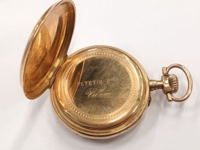 Montre de gousset en or jaune 18 K (750),...