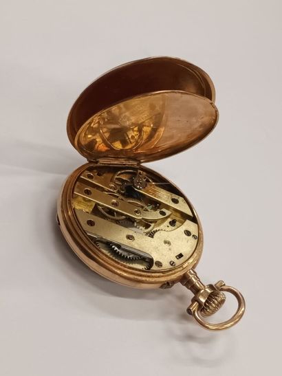 Montre de gousset en or jaune 18 K (750),...