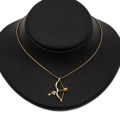 Chaîne en or jaune 18 K (750) maille serpent...