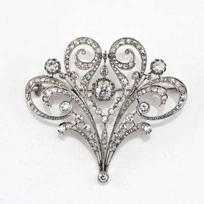 Broche d'époque Art Nouveau, vers 1900, en...