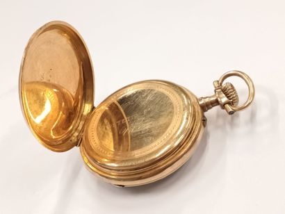 Montre de gousset en or jaune 18 K (750),...