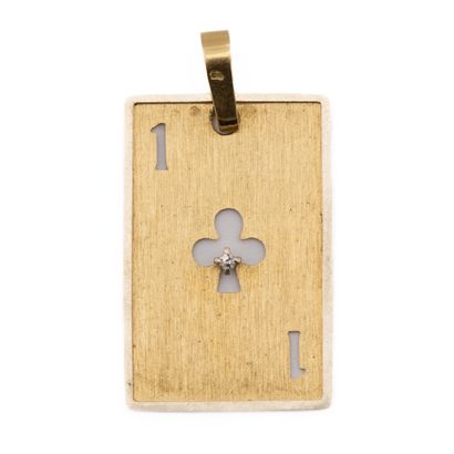 Pendentif en or jaune (750) 18K porte bonheur,...