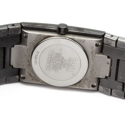 RADO. Montre céramique noire. Mouvement à...