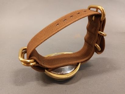 LIP, fabric wristwatch, gold-colored metal...