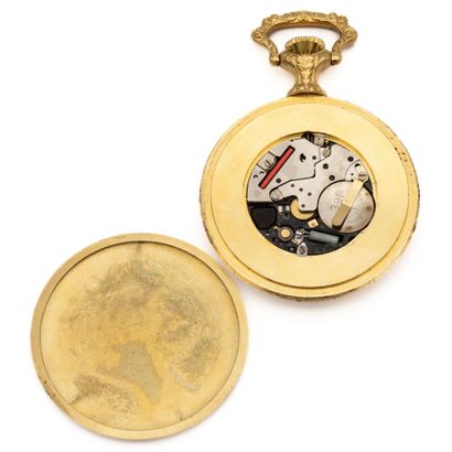 Winding system gousset watch, one shell in...