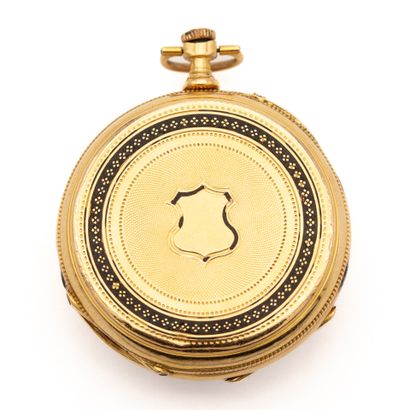 CHEVAL, collar watch in 18K yellow gold,...
