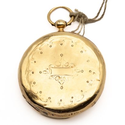 18K (750) yellow gold gousset watch, one...