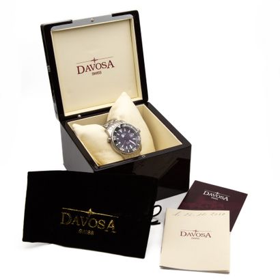 DAVOSA. Bracelet watch. Steel case and bracelet....