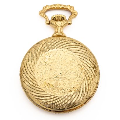 Winding system gousset watch, one shell in...