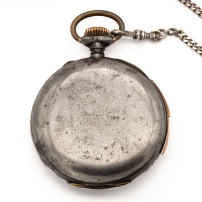 PATEK, PHILIPPE et Cie Steel gousset watch,...
