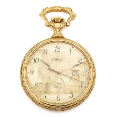 Winding system gousset watch, one shell in...