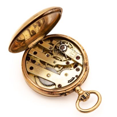 CHEVAL, collar watch in 18K yellow gold,...