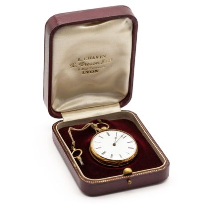 18K (750) yellow gold gousset watch, one...