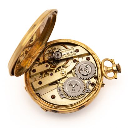 CHEVAL, collar watch in 18K yellow gold,...
