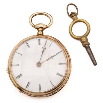 Collar watch in 18K (750) yellow gold, one...
