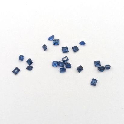 0.82 carat lot of calibrated sapphires