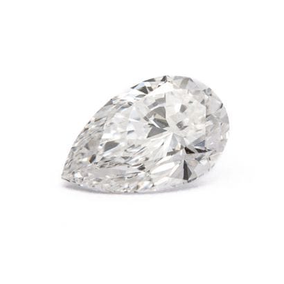 Pear-cut diamond of 0.30 carat, accompanied...
