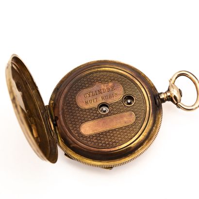 Collar watch in 18K (750) yellow gold, one...