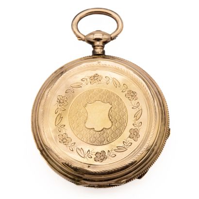 Collar watch in 18K (750) yellow gold, one...