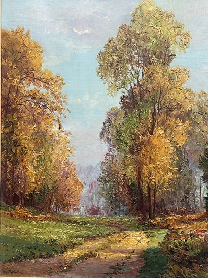 Régis MORELL (20ème)
Chemin
huile sur toile...