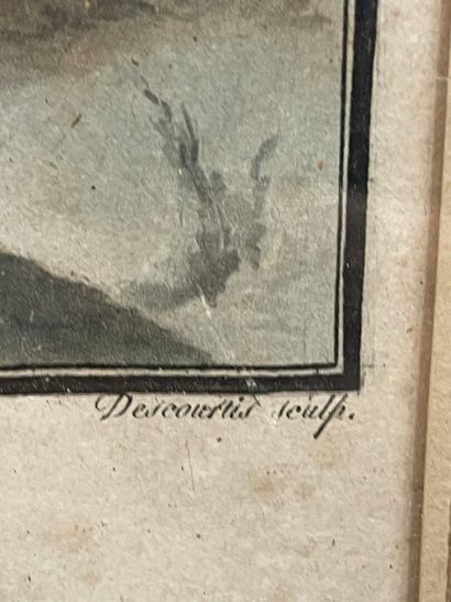 D'après C WALF, gravé par DESCOURTIS
Le glacier...