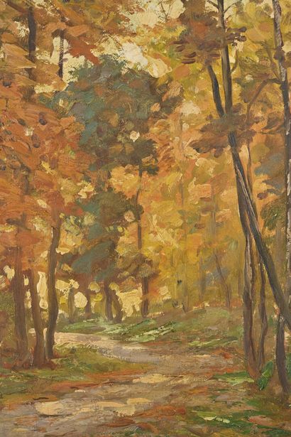 Claude LIGONESCHE (1881-1949)
Sous bois à...