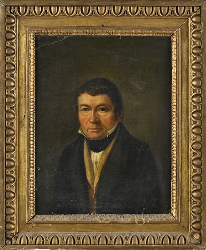 Ecole française 19ème
Portrait d'homme
huile...