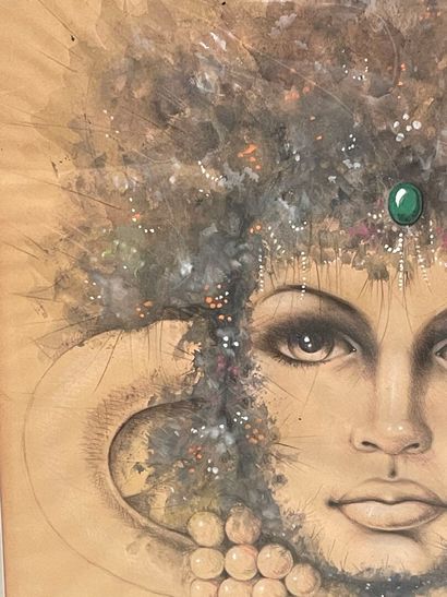 CONSTANT
Femme-bélier,
Aquarelle sur papier...