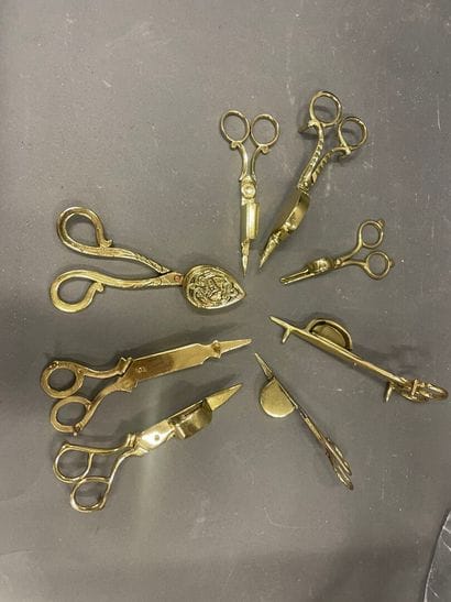 Trois mouchettes en acier 18ème siècle